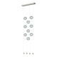 Abacus 9-Light Ceiling-to-Floor LED Pendant