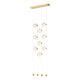 Abacus 9-Light Ceiling-to-Floor LED Pendant