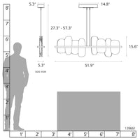 Vitre Large Linear LED Pendant