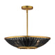 Rattan 20" 3-Light Pendant