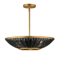 Rattan 20" 3-Light Pendant