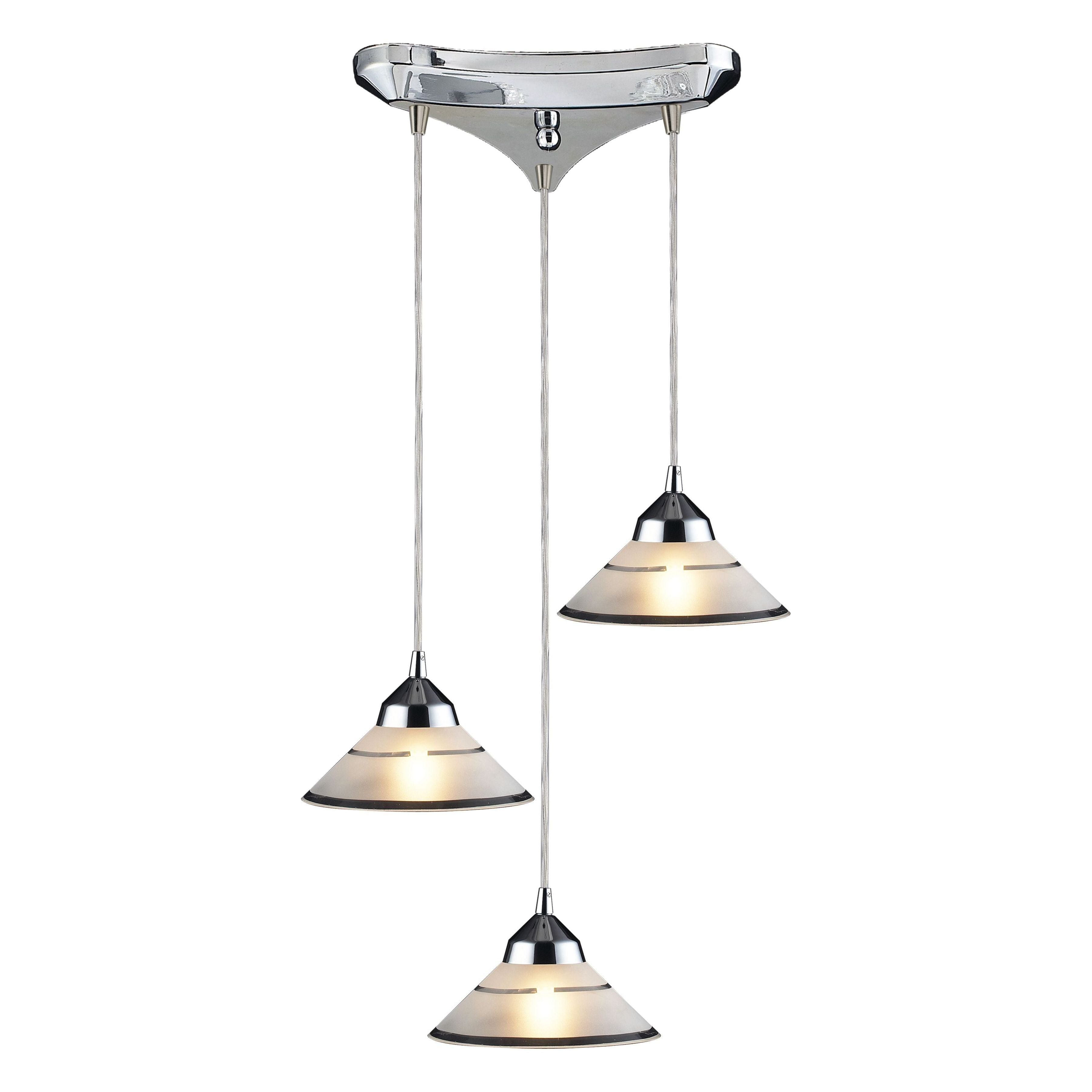 Refraction 10" Wide 3-Light Pendant