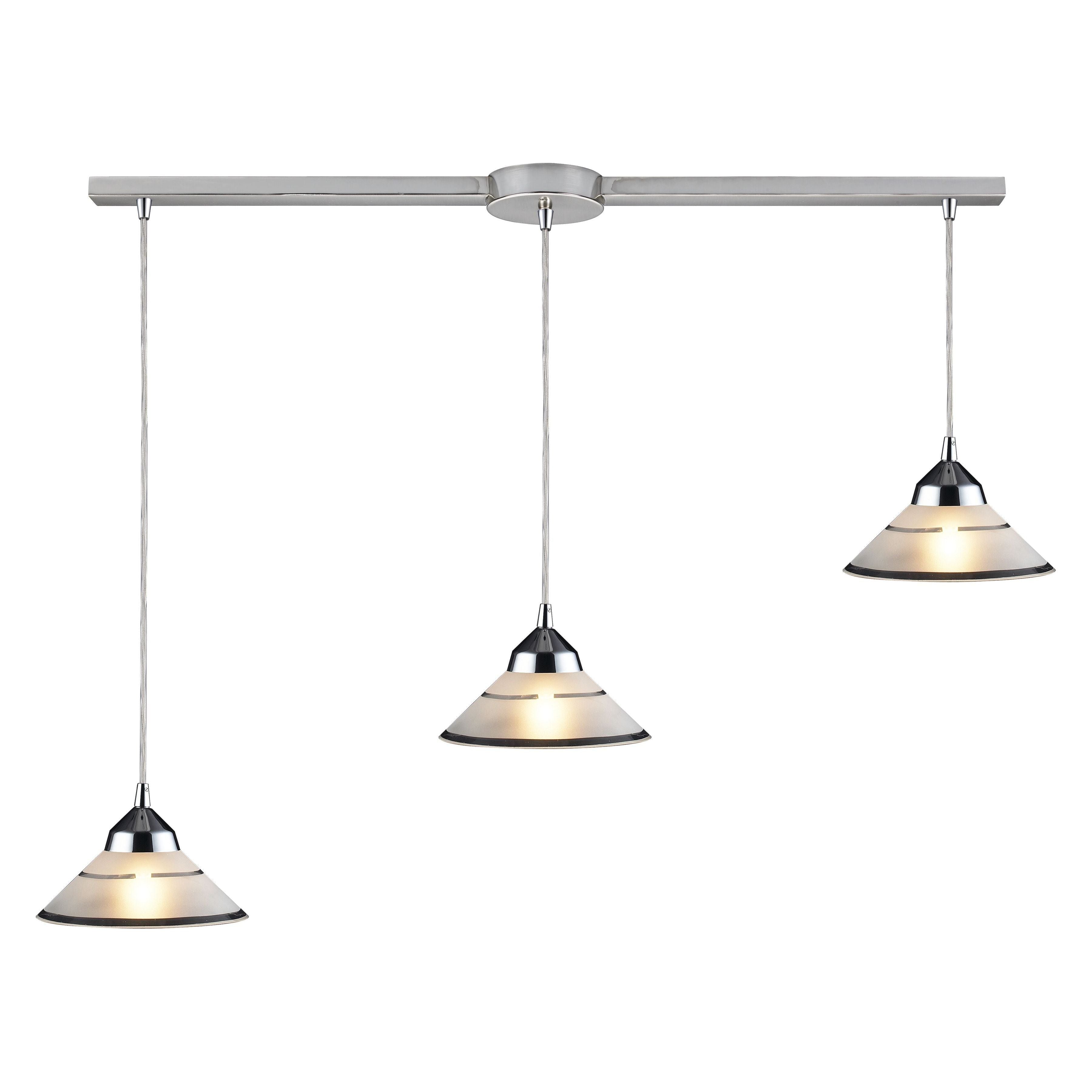 Refraction 36" Wide 3-Light Pendant