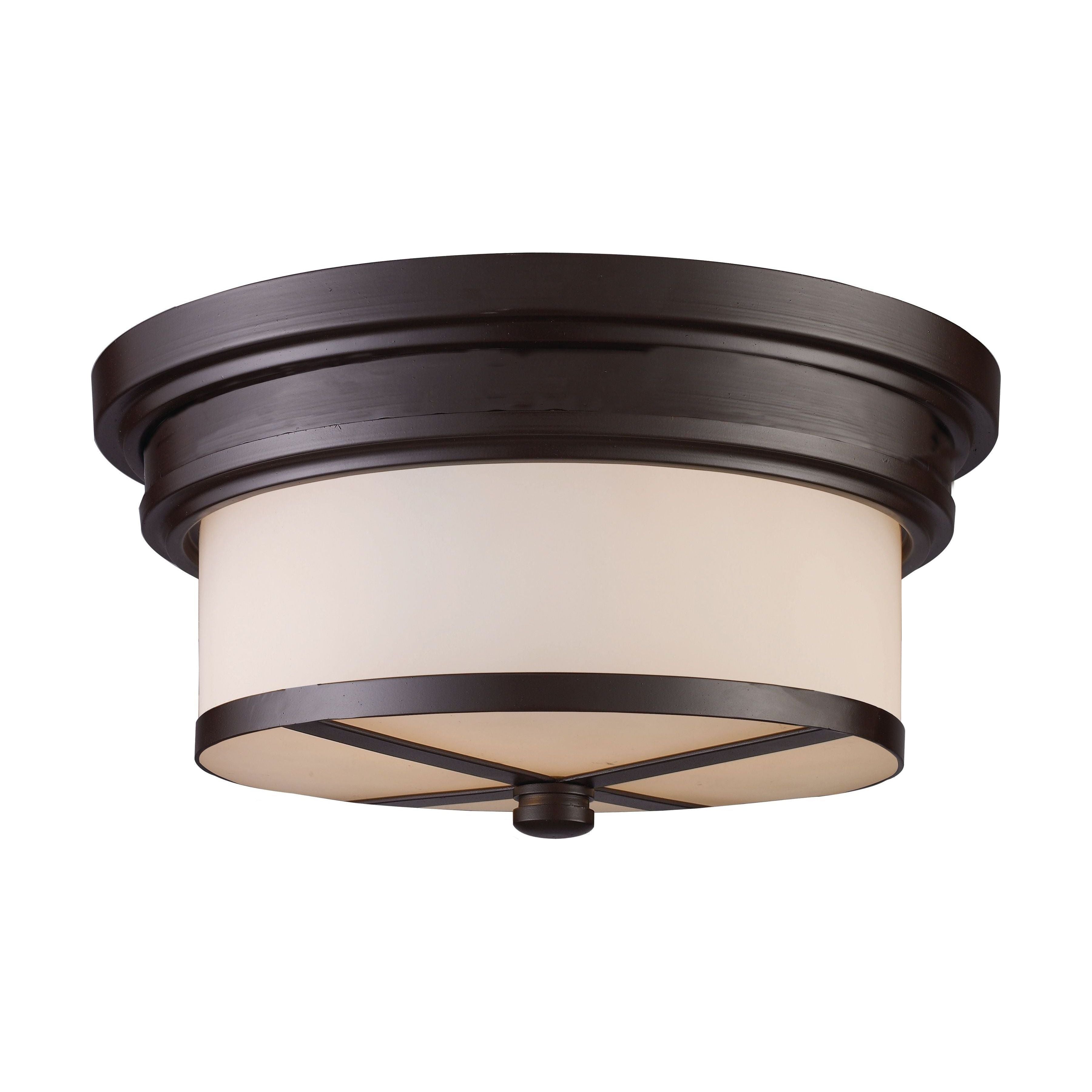 Flushmounts 13" Wide 2-Light Flush Mount