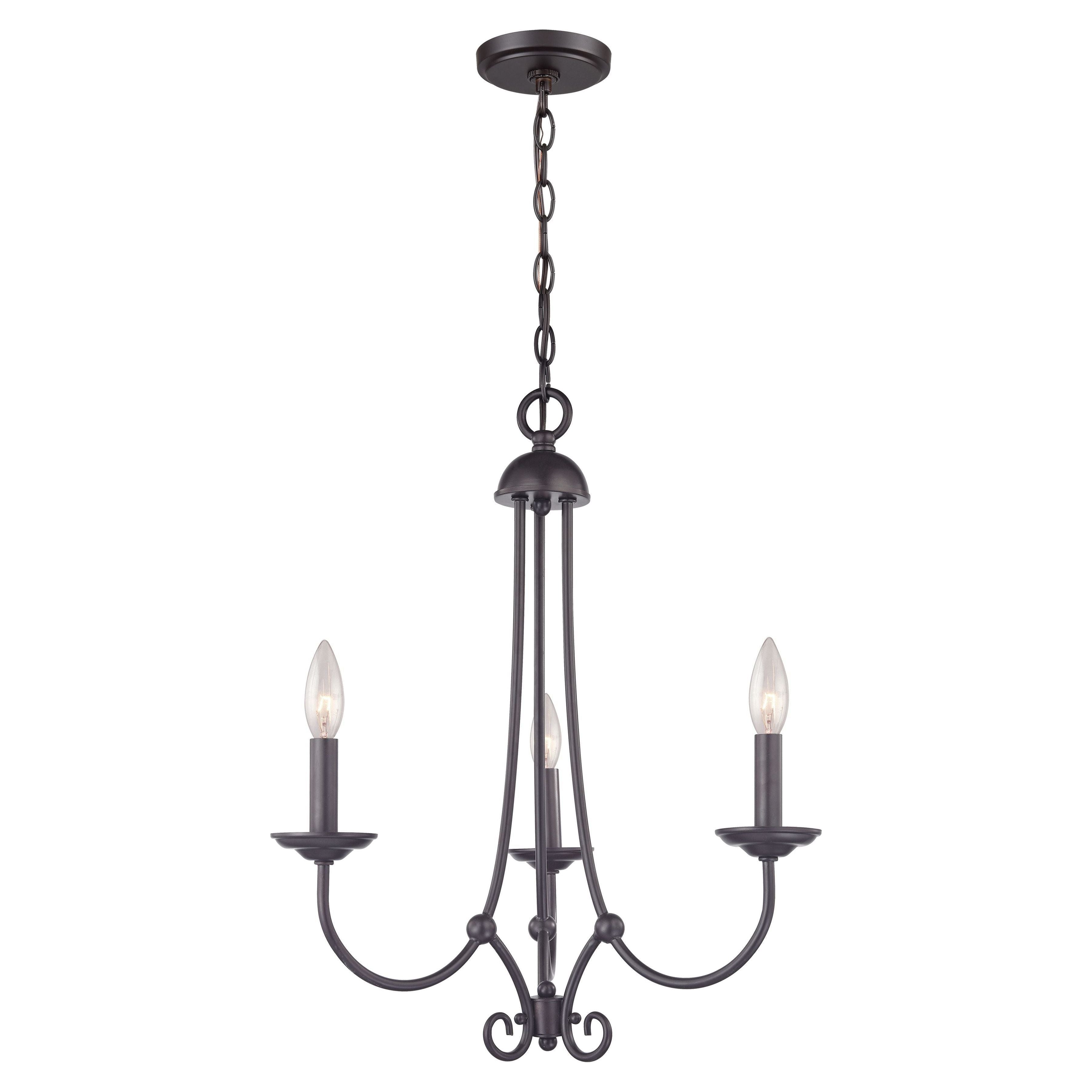 Williamsport 20" Wide 3-Light Chandelier