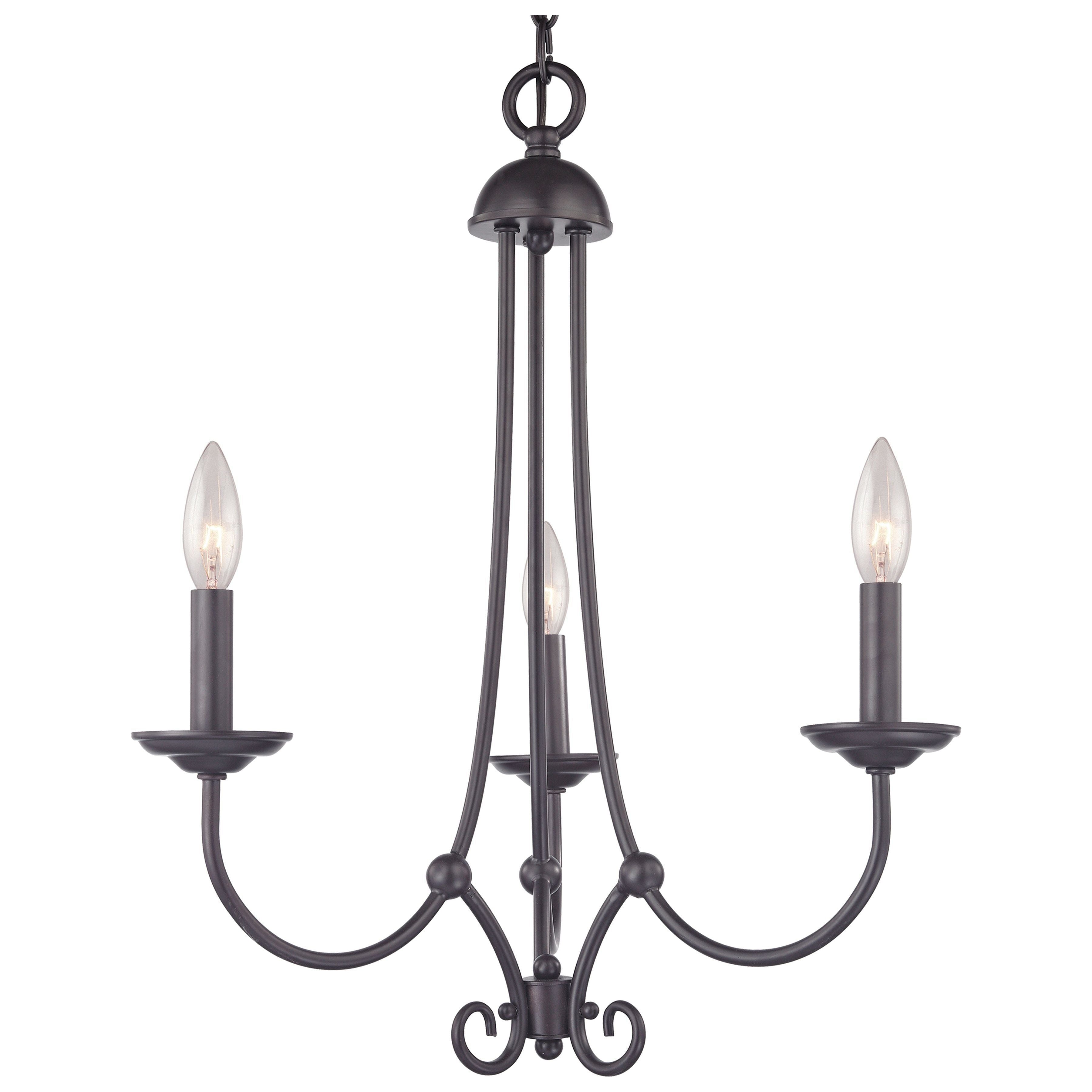 Williamsport 20" Wide 3-Light Chandelier