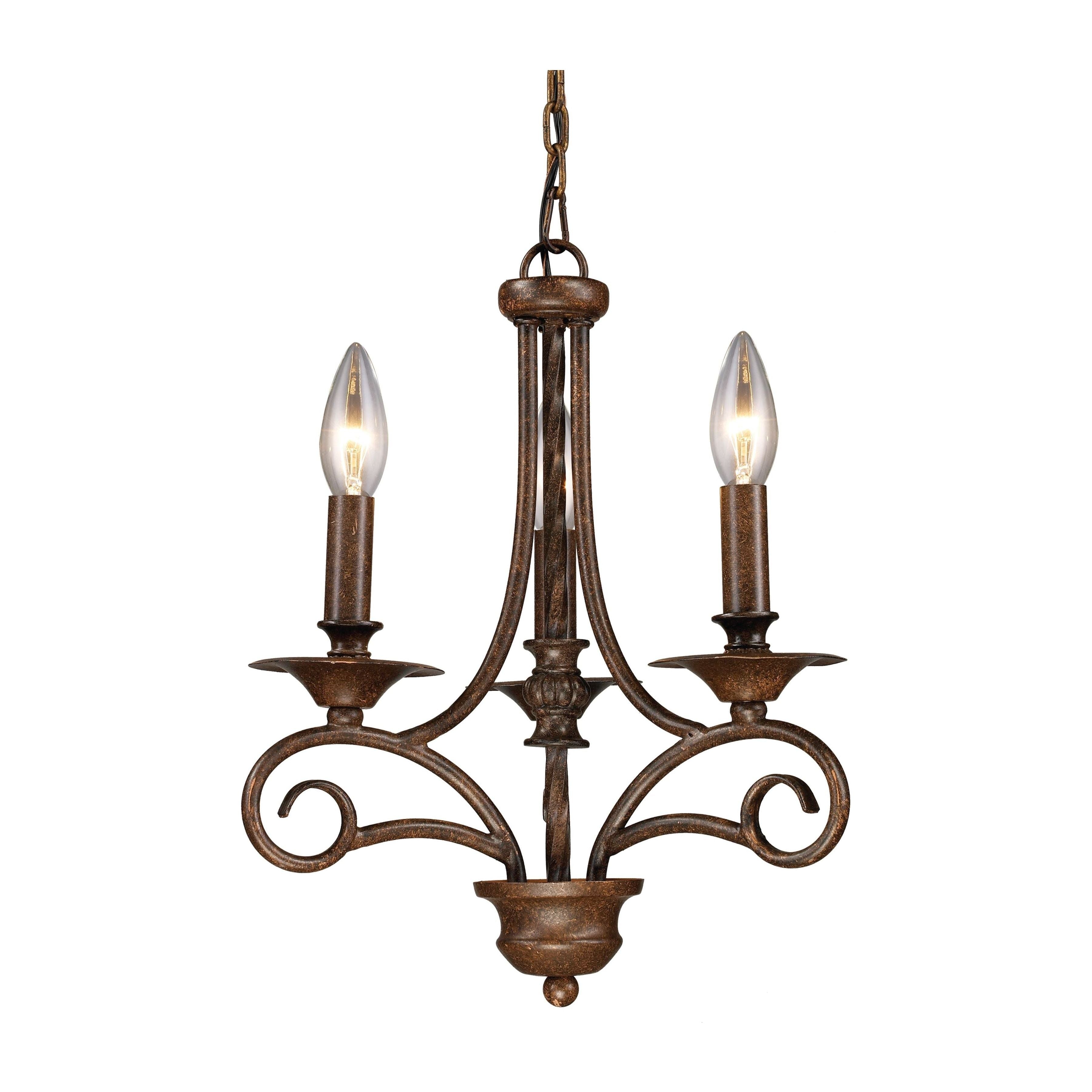 Gloucester 12" Wide 3-Light Chandelier