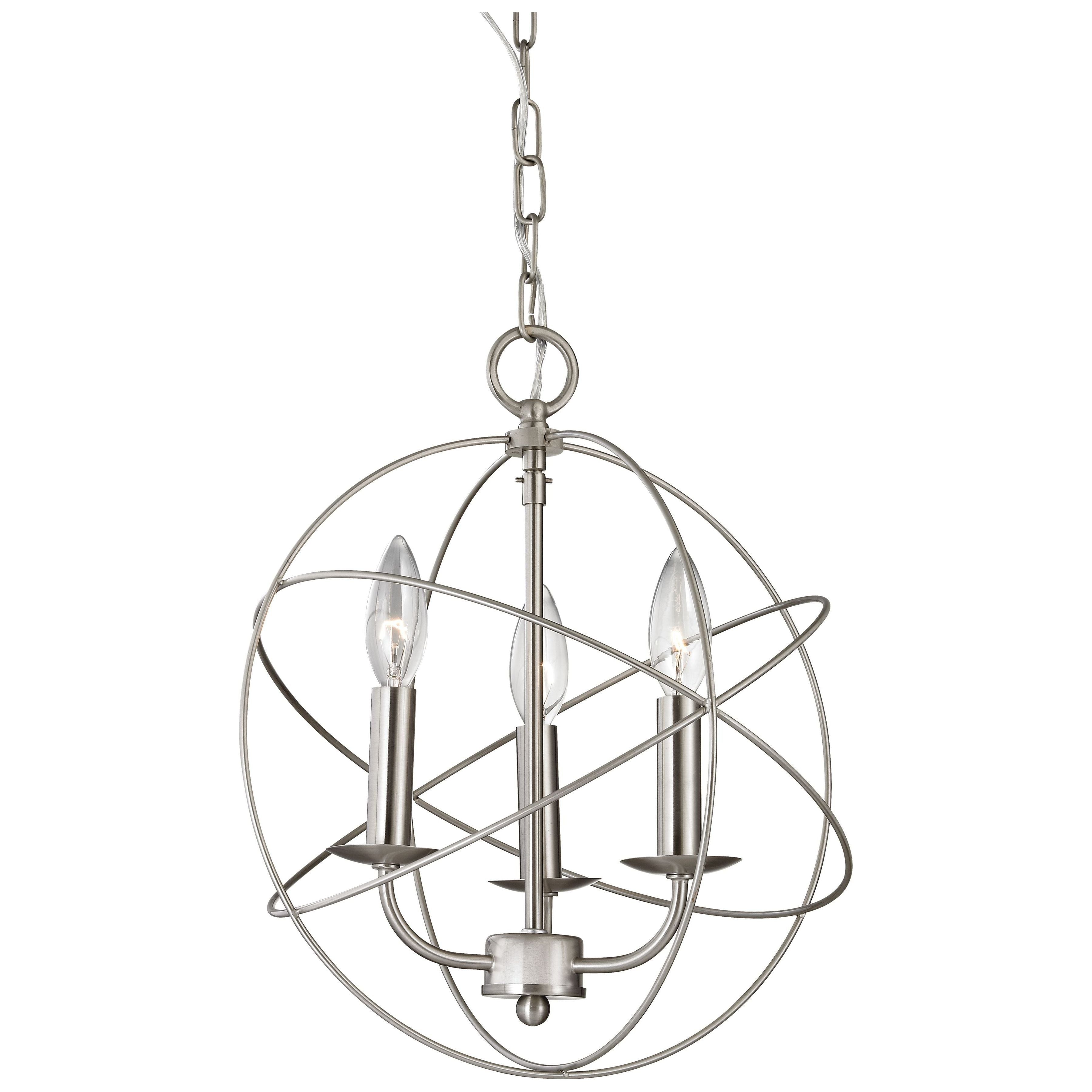 Williamsport 13" Wide 3-Light Chandelier