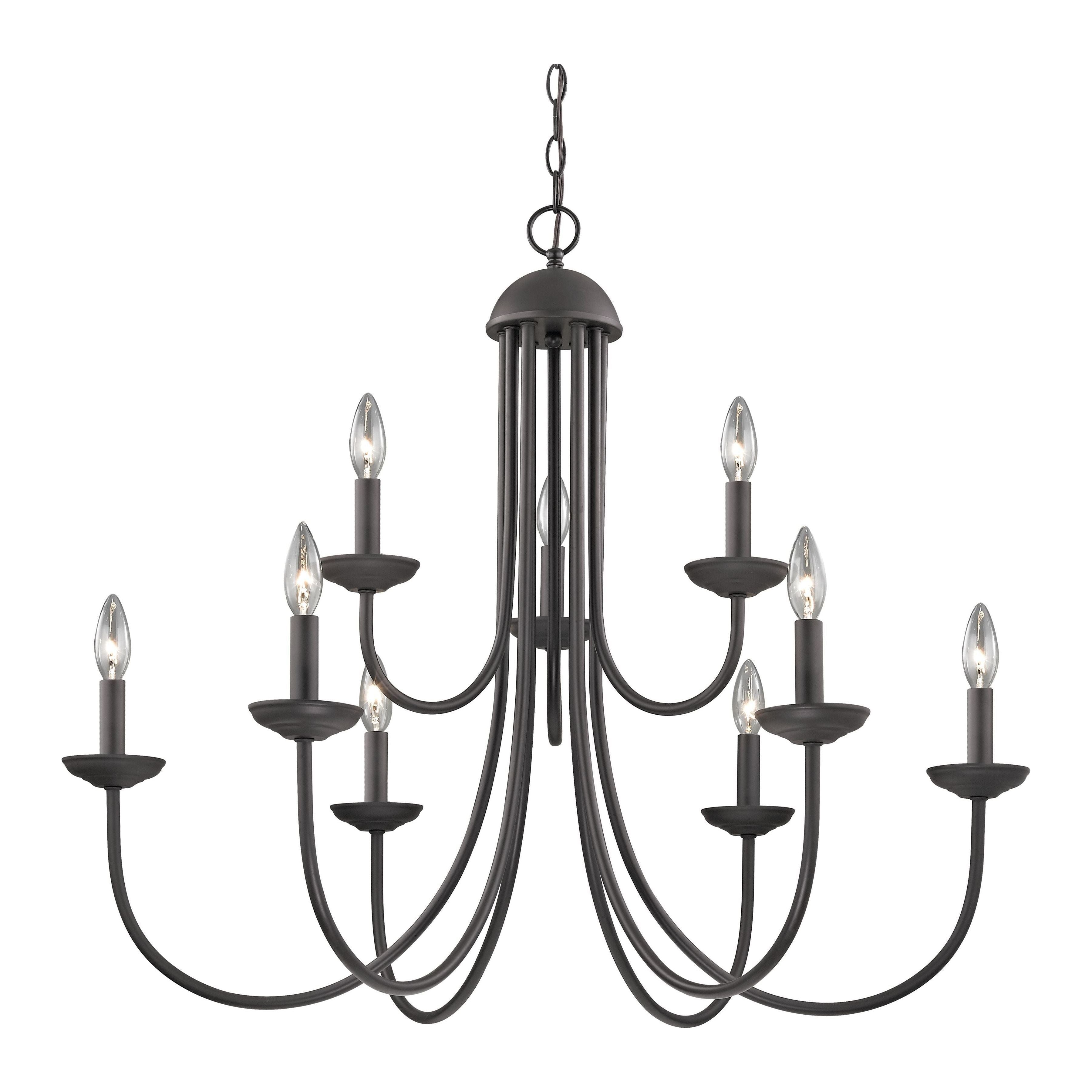 Williamsport 34" Wide 9-Light Chandelier