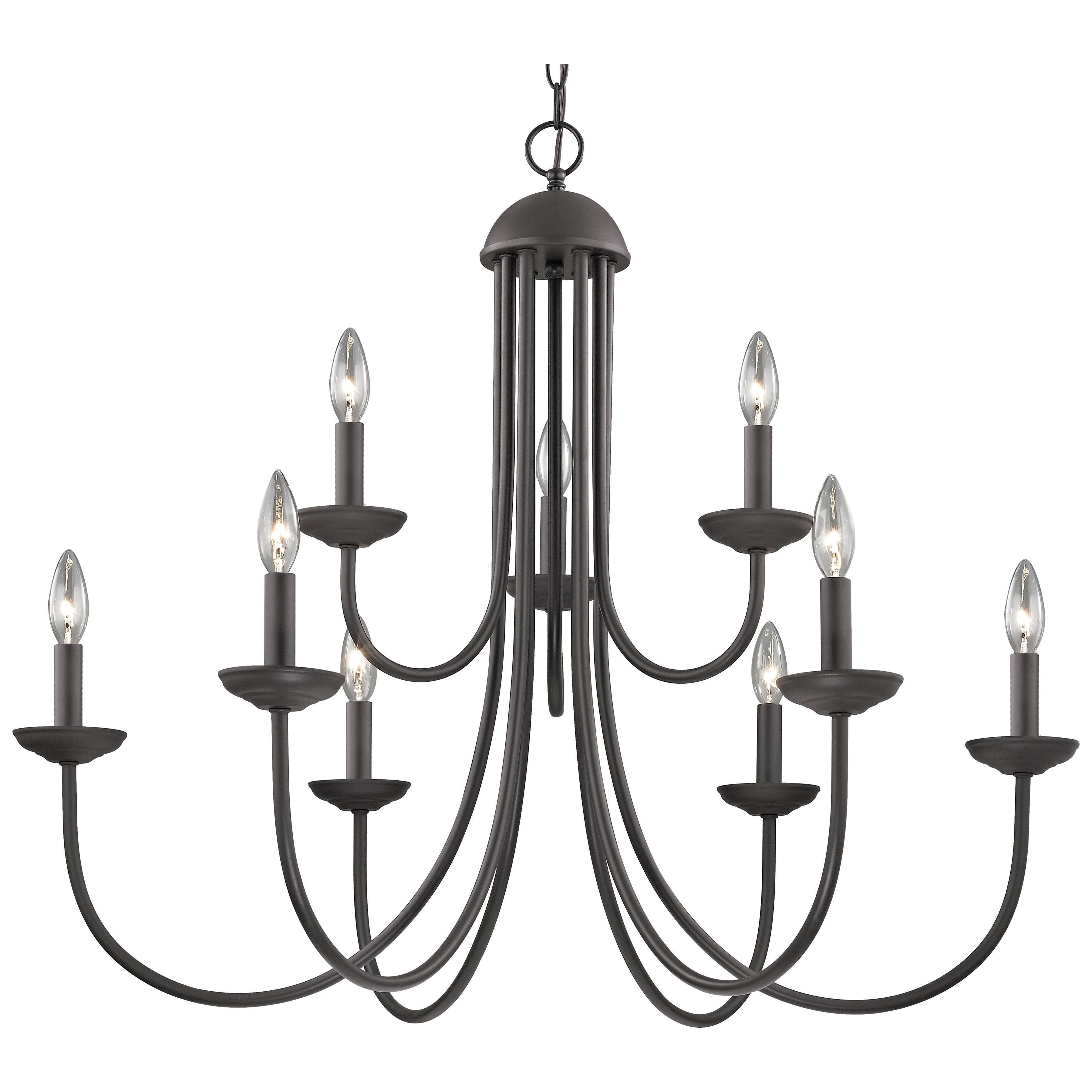 Williamsport 34" Wide 9-Light Chandelier