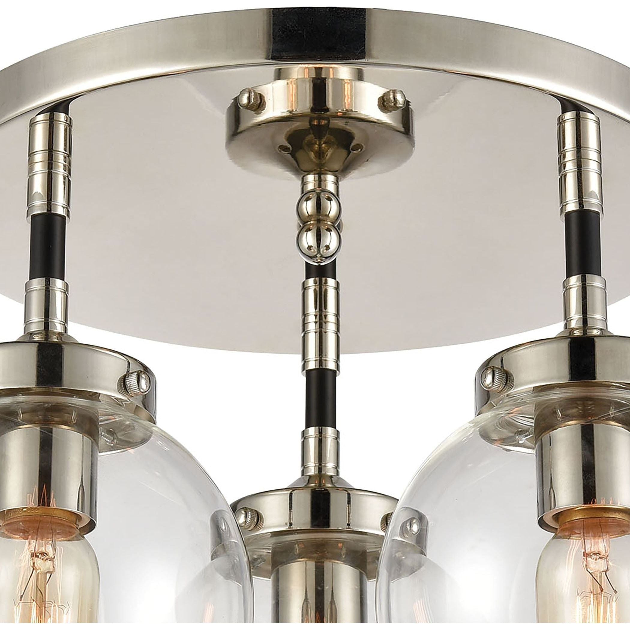 Boudreaux 15" Wide 3-Light Semi Flush Mount