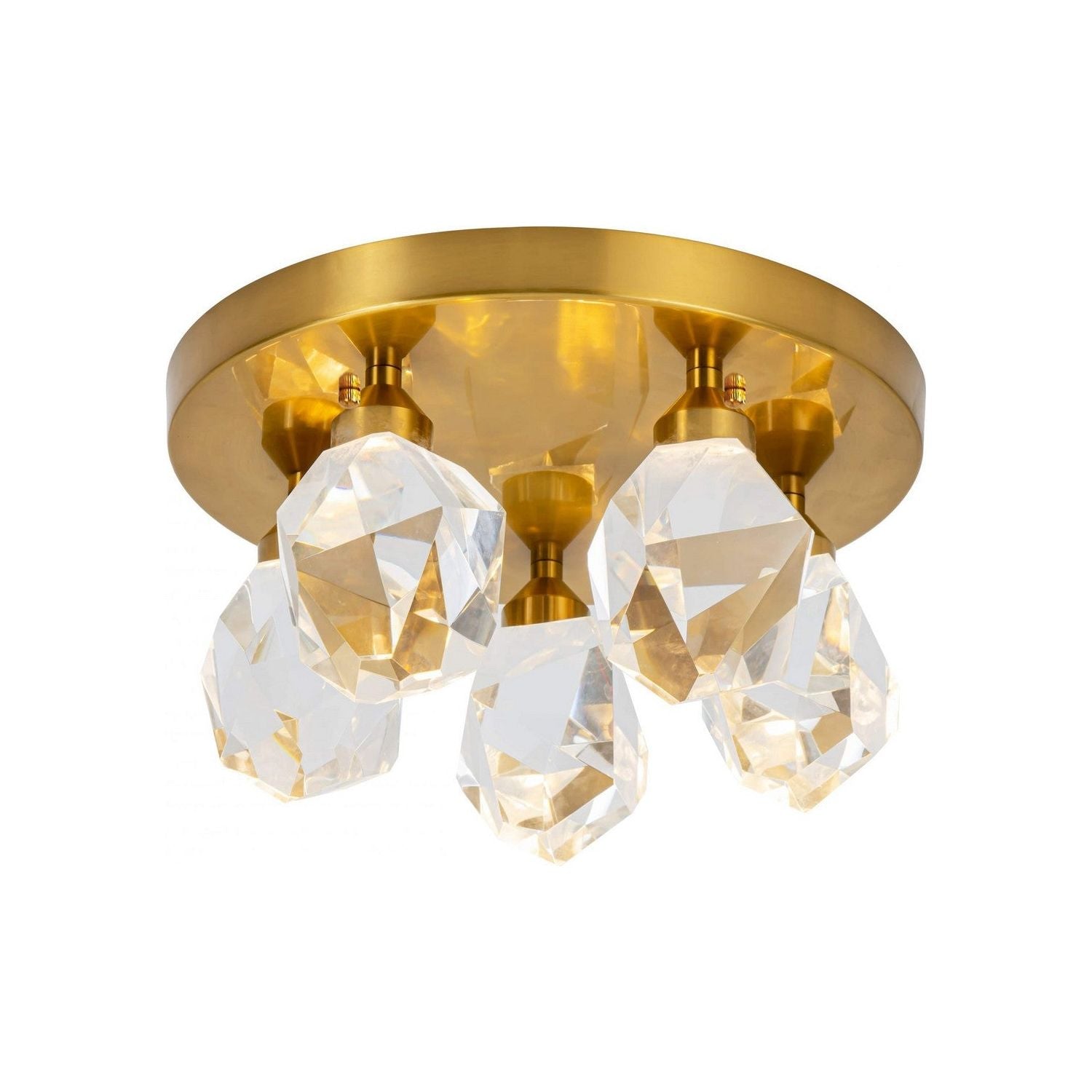 Rock Crystal 5-Light Flush Mount