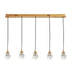 Rock Crystal 5-Light Pendant