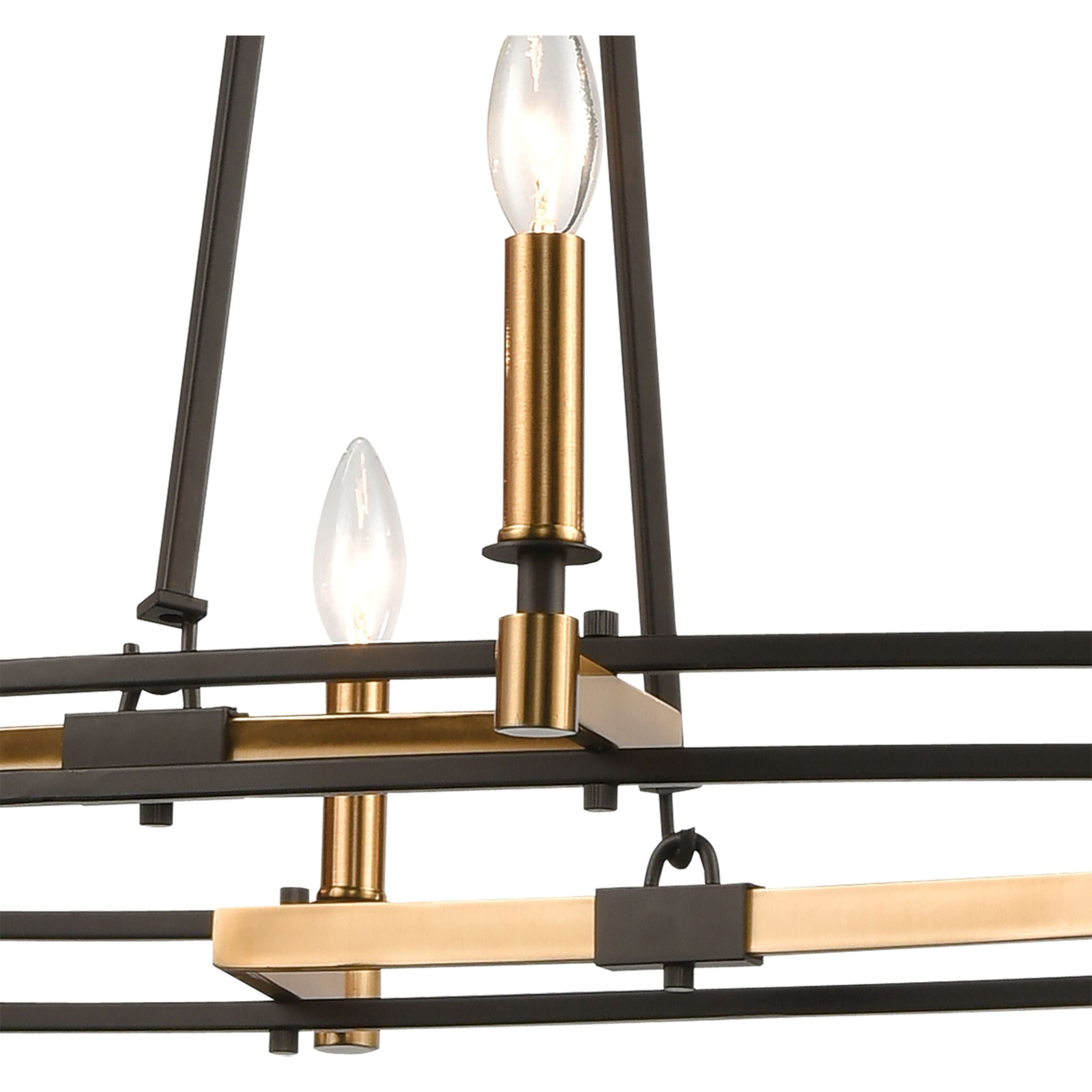 Talia 42" Wide 8-Light Linear Chandelier