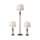 Glendale 3 Piece Floor and Table Lamp Set