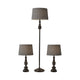 Chandler 3 Piece Floor and Table Lamp Set