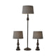 Chandler 3 Piece Floor and Table Lamp Set