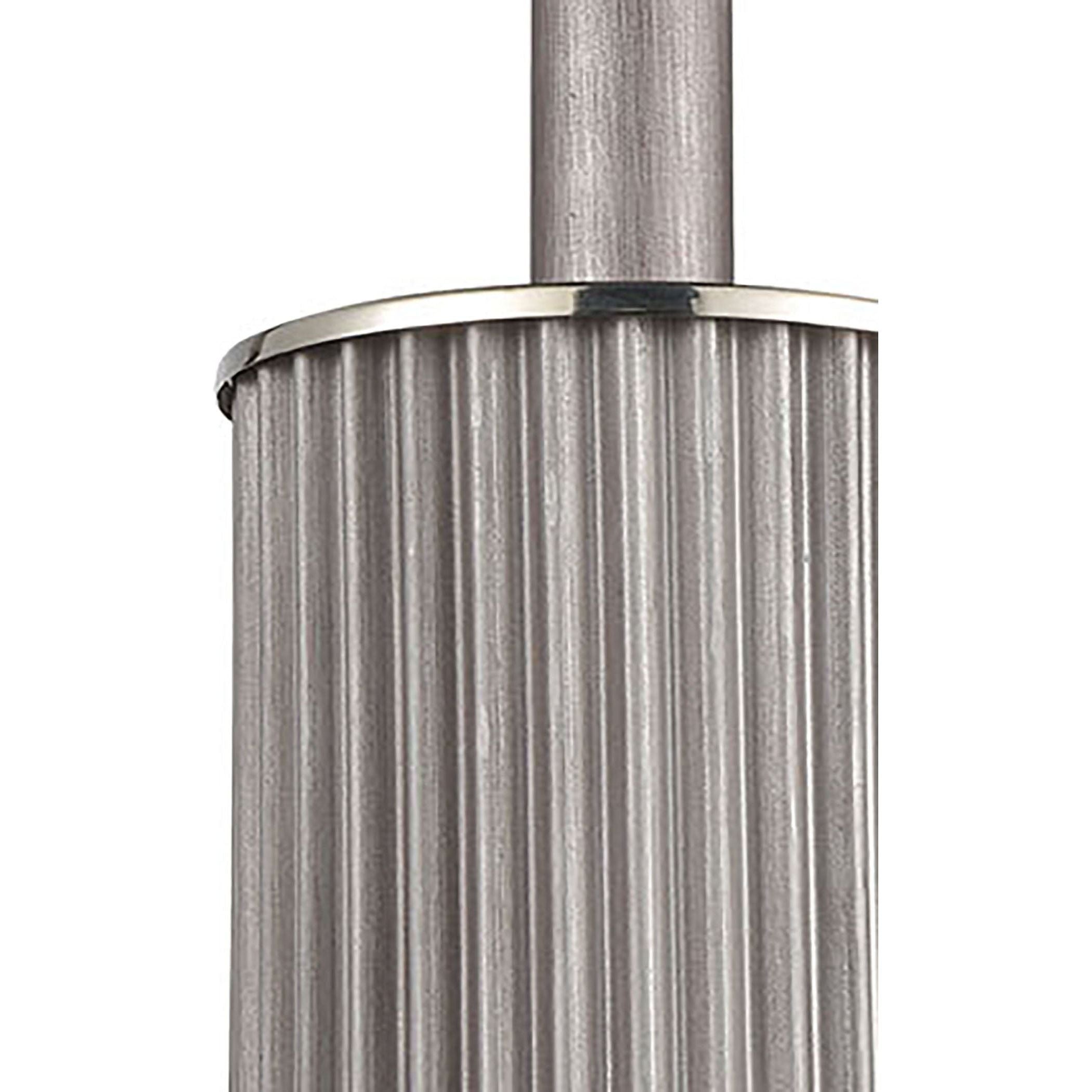 Corrugated Steel 6" Wide 1-Light Mini Pendant