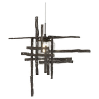Tura Seeded Glass Low Voltage Mini Pendant