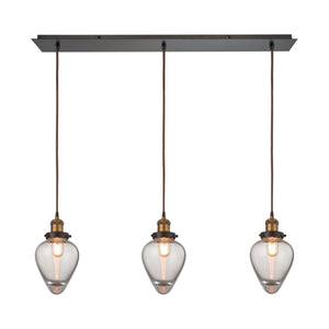 Bartram 36" Wide 3-Light Pendant