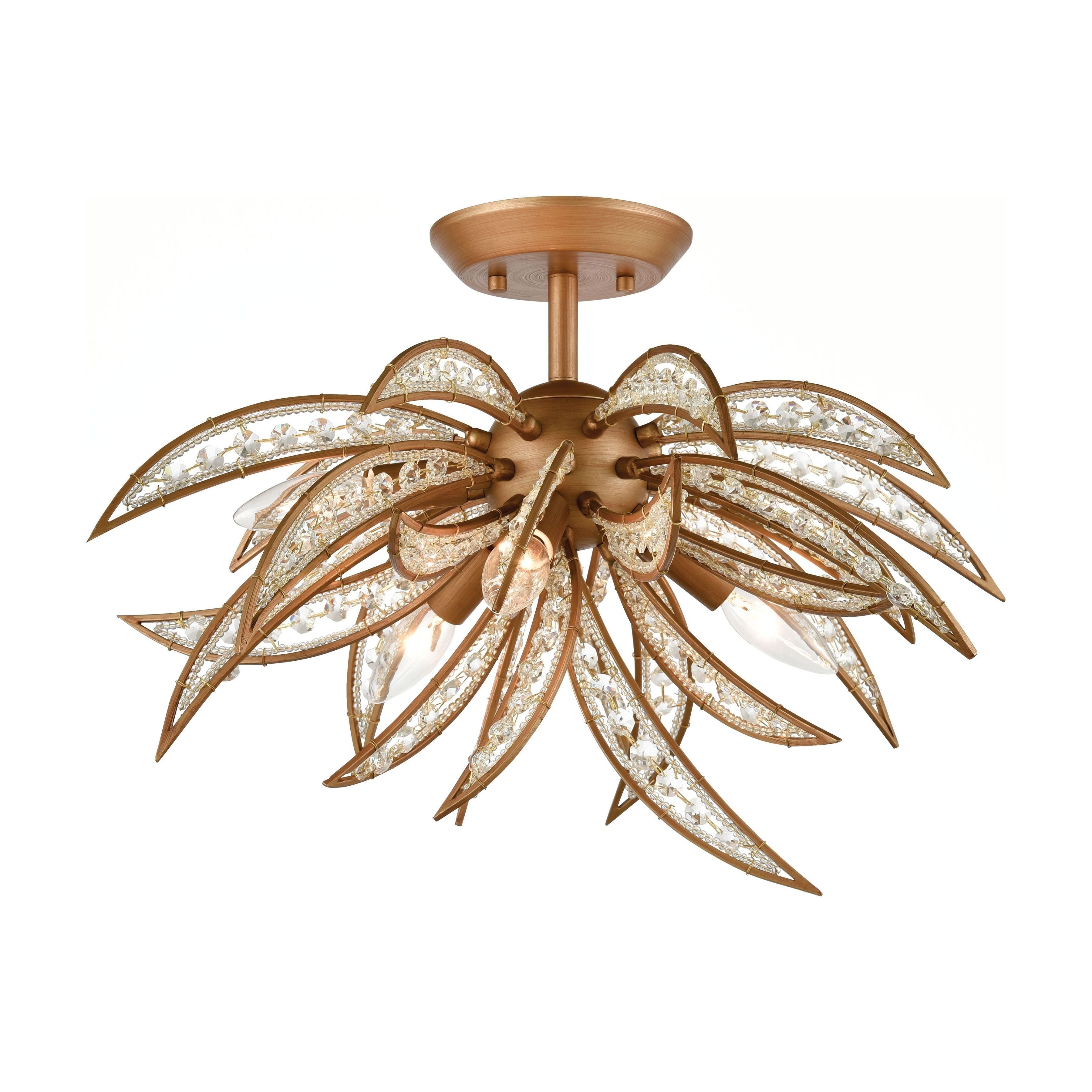 Naples 21" Wide 5-Light Semi Flush Mount