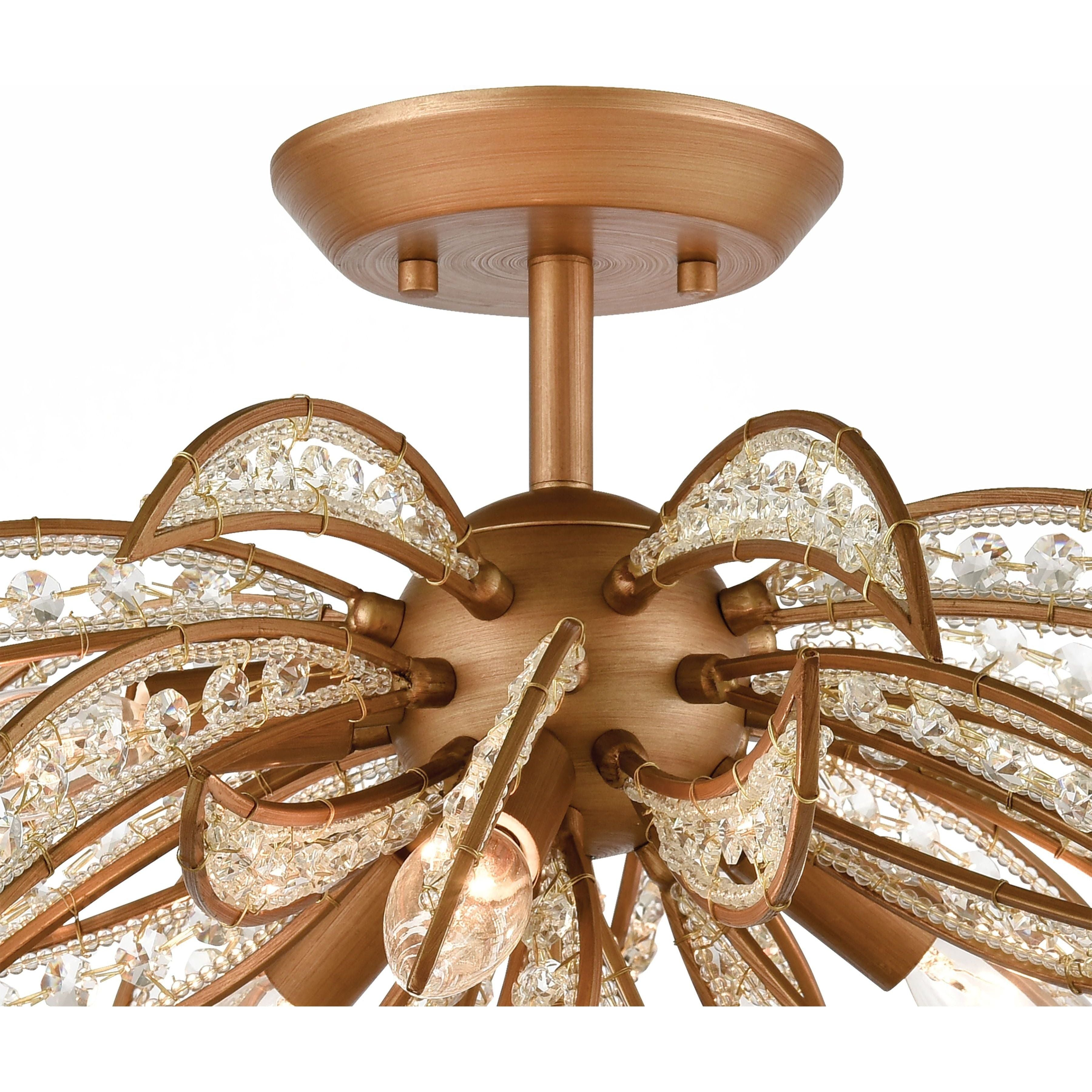 Naples 21" Wide 5-Light Semi Flush Mount