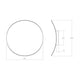 Malibu Discs 14" LED Sconce