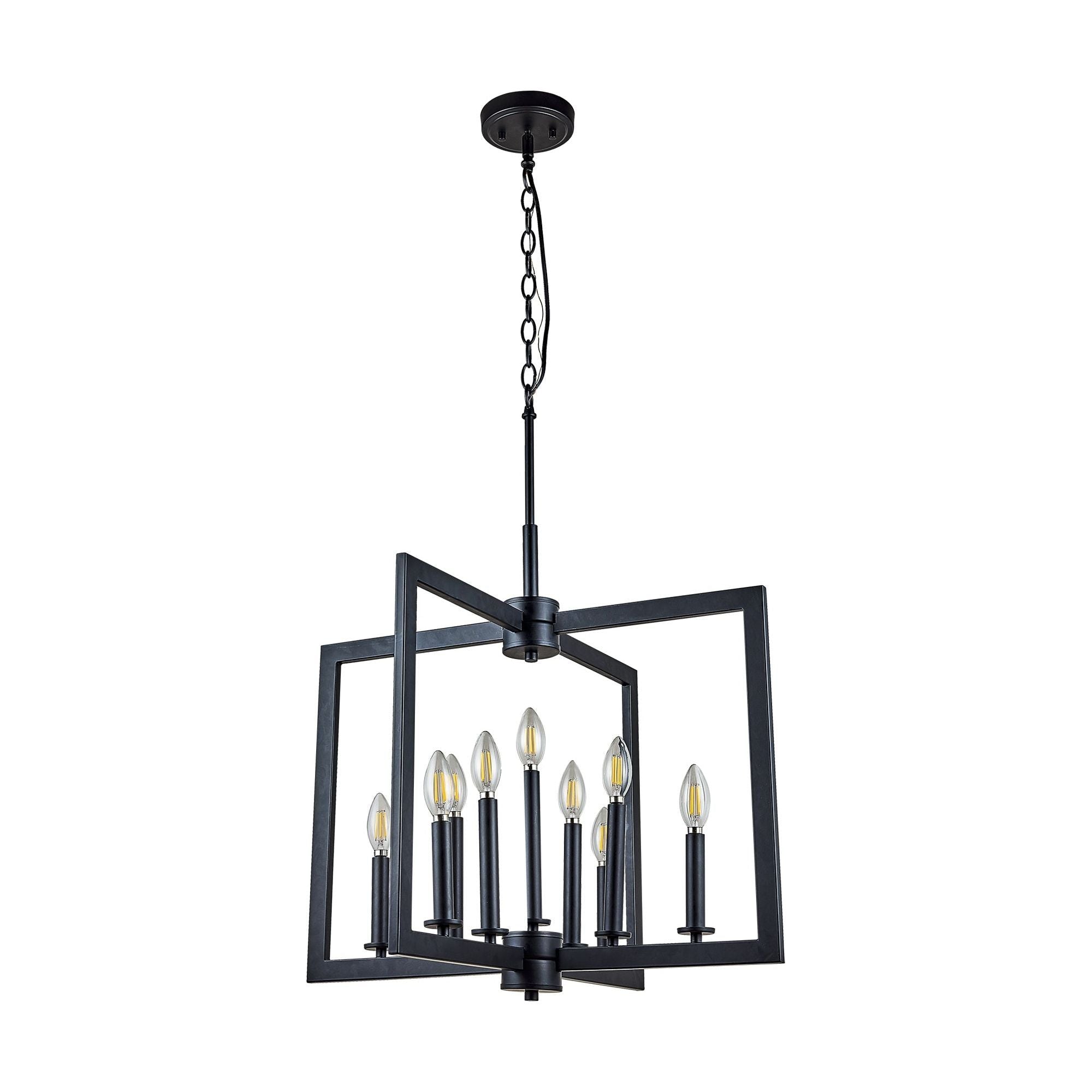 Carbon 9-Light Chandelier