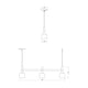 Systema Staccato 3-Light Linear Pendant with Drum Shades