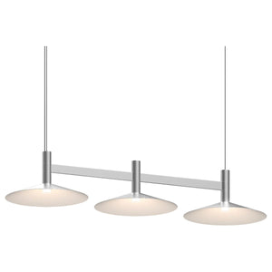 Systema Staccato 3-Light Linear Pendant with Shallow Cone Shades