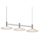 Systema Staccato 3-Light Linear Pendant with Shallow Cone Shades