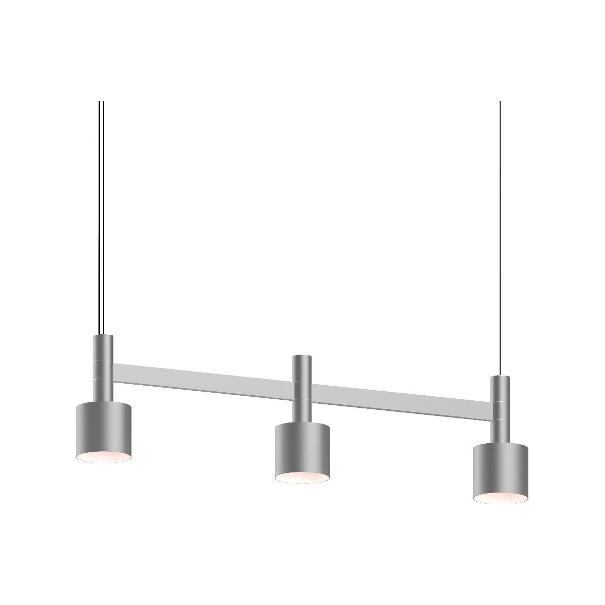 Systema Staccato 3-Light Linear Pendant with Drum Shades