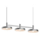 Systema Staccato 3-Light Linear Pendant with Pan Shades