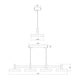 Systema Staccato 4-Light Linear Pendant with Pan Shades