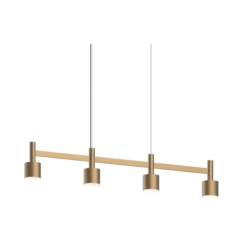 Systema Staccato 4-Light Linear Pendant with Drum Shades