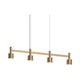 Systema Staccato 4-Light Linear Pendant with Drum Shades