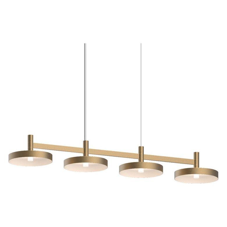 Systema Staccato 4-Light Linear Pendant with Pan Shades