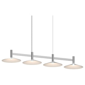 Systema Staccato 4-Light Linear Pendant with Shallow Cone Shades