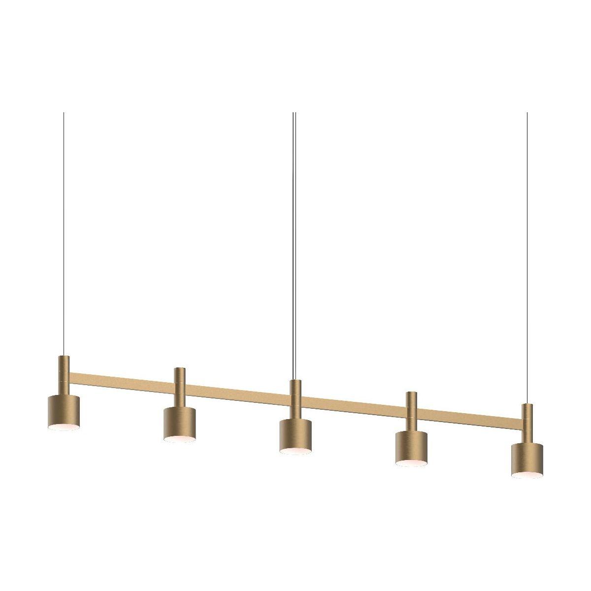 Systema Staccato 5-Light Linear Pendant with Drum Shades