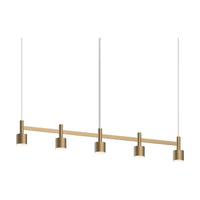 Systema Staccato 5-Light Linear Pendant with Drum Shades