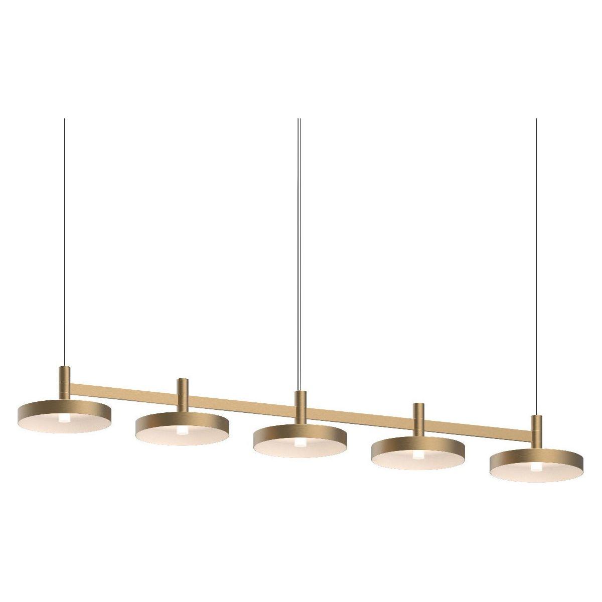 Systema Staccato 5-Light Linear Pendant with Pan Shades