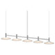 Systema Staccato 5-Light Linear Pendant with Shallow Cone Shades