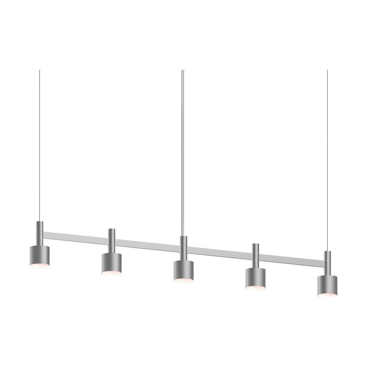 Systema Staccato 5-Light Linear Pendant with Drum Shades