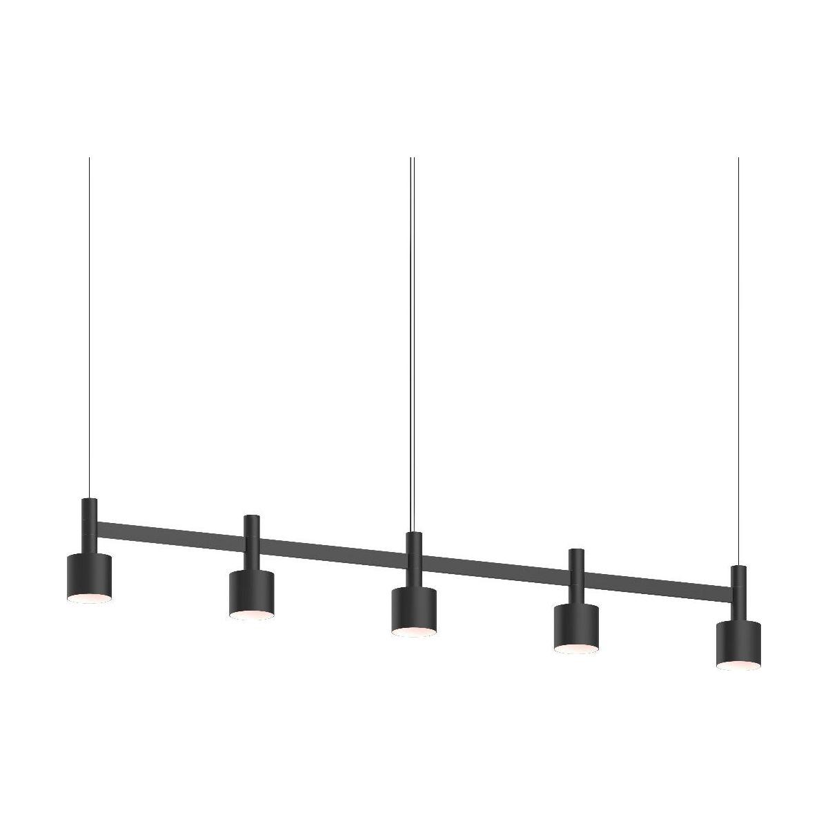 Systema Staccato 5-Light Linear Pendant with Drum Shades