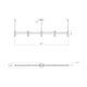 Systema Staccato 5-Light Linear Pendant