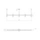 Systema Staccato 5-Light Linear Pendant