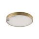 Slab 9" LED Alabaster Flush Mount