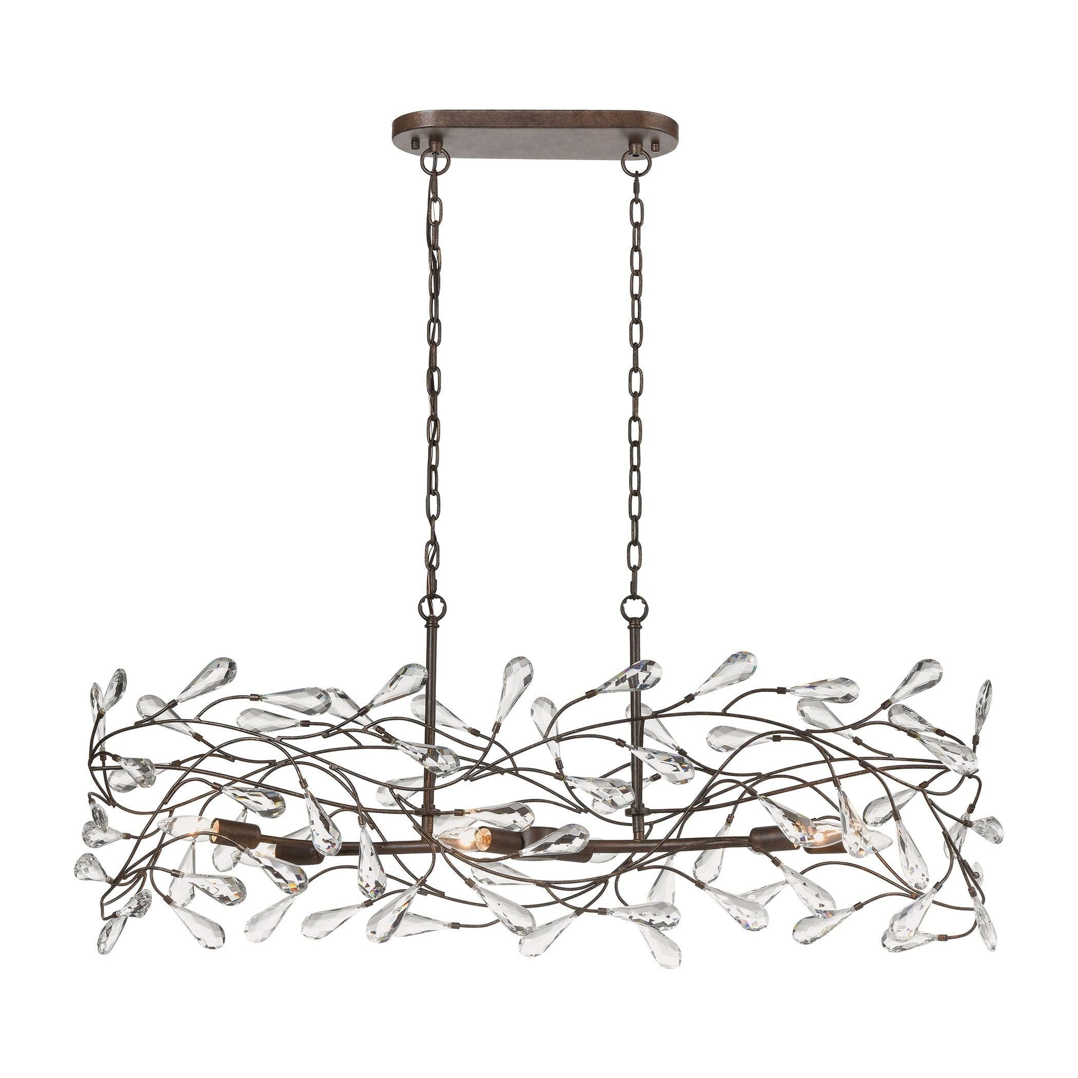 Crislett 43" Wide 6-Light Linear Chandelier