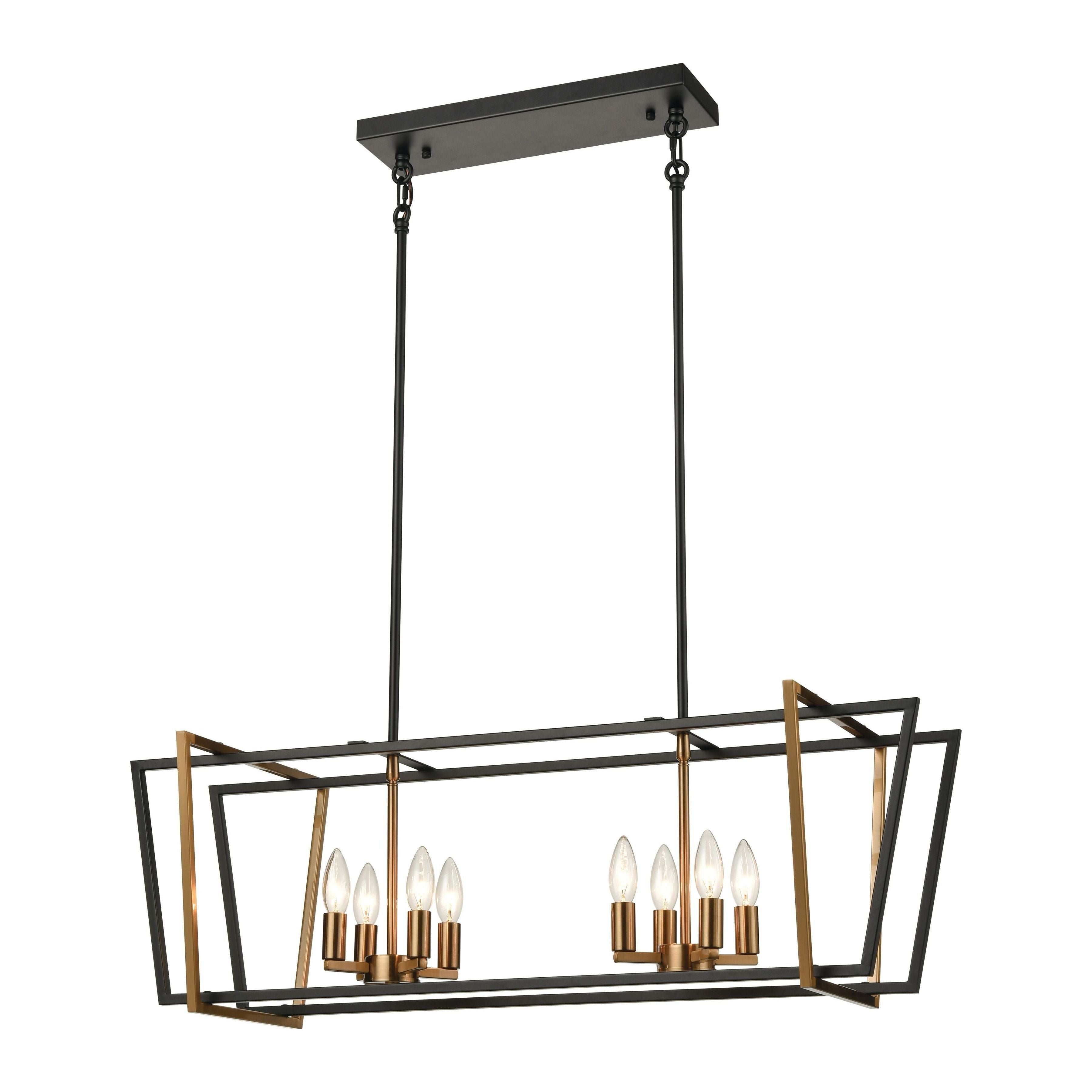 Bridgette 36" Wide 8-Light Linear Chandelier