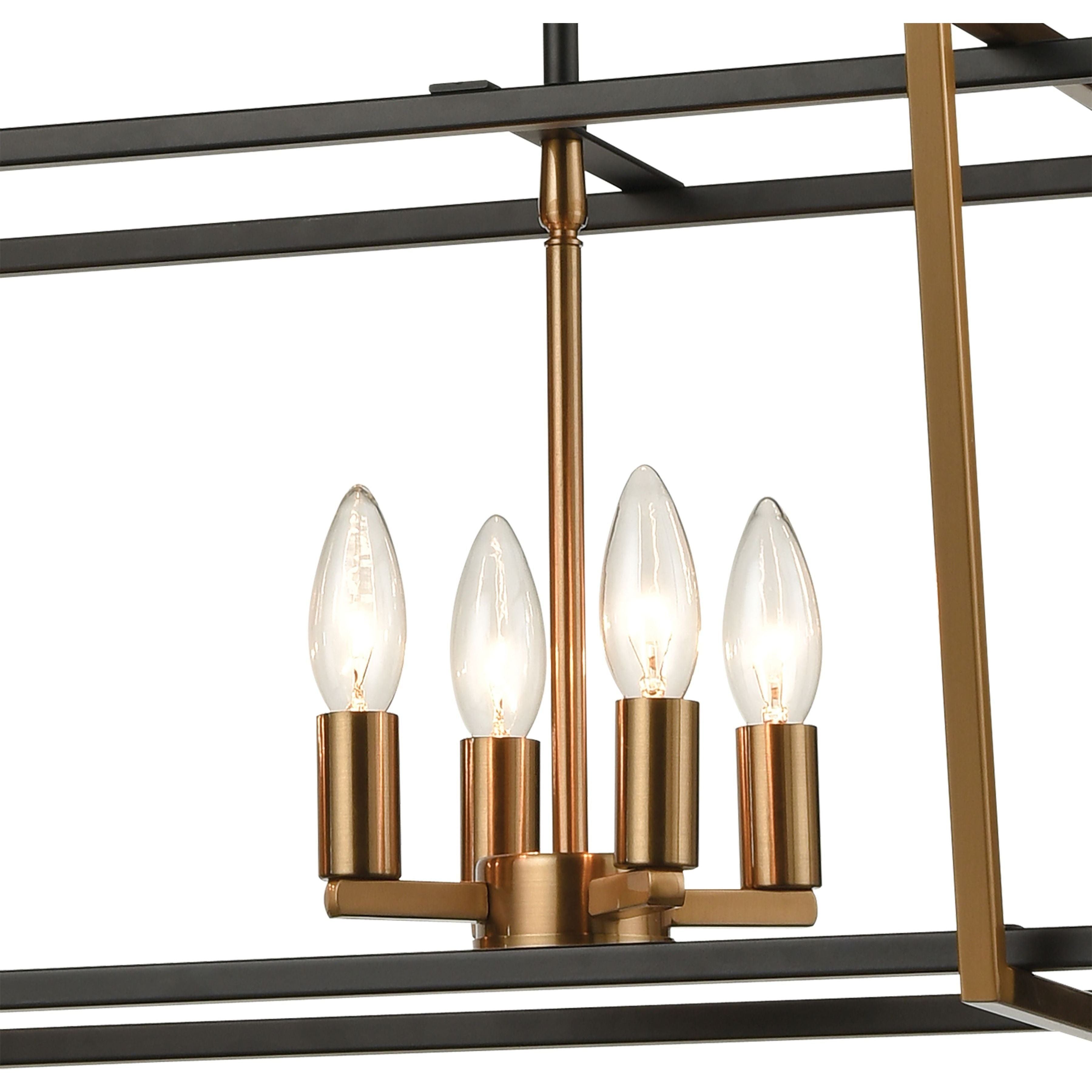 Bridgette 36" Wide 8-Light Linear Chandelier